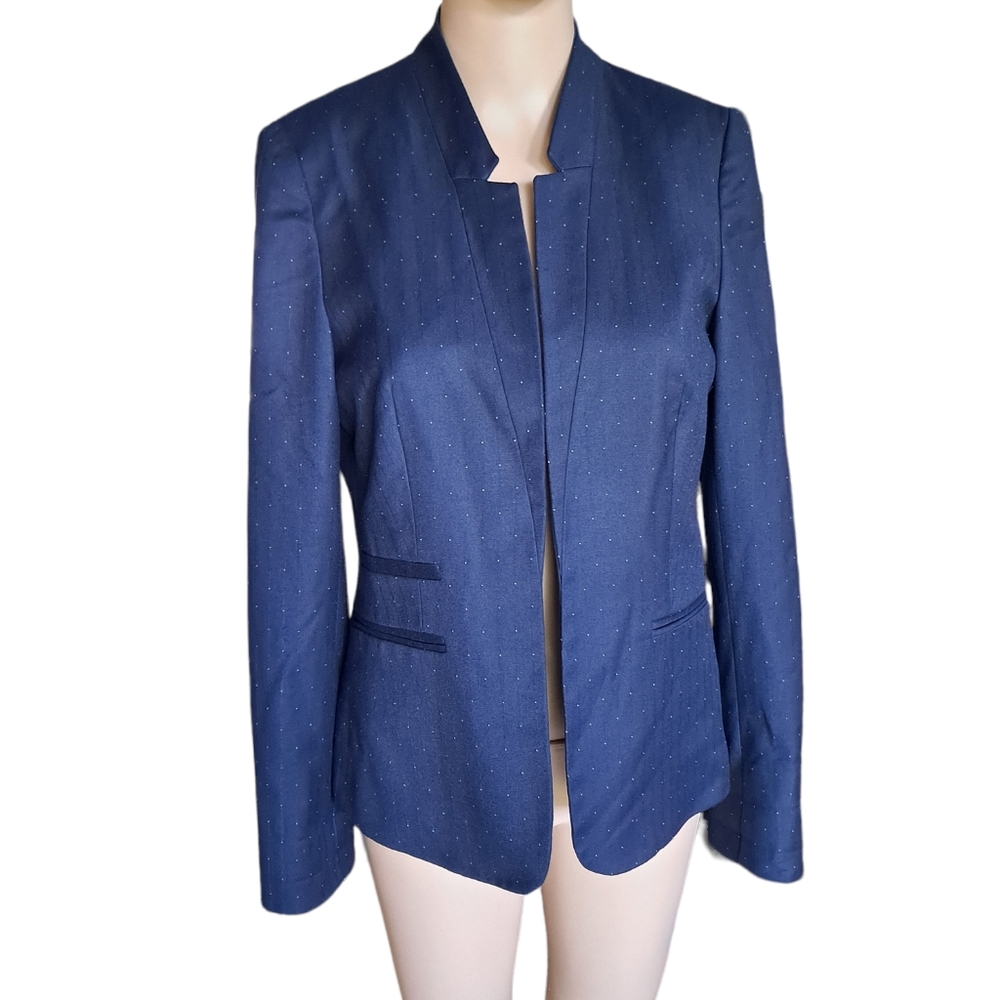 Burton of London blue and white polka dot blazer